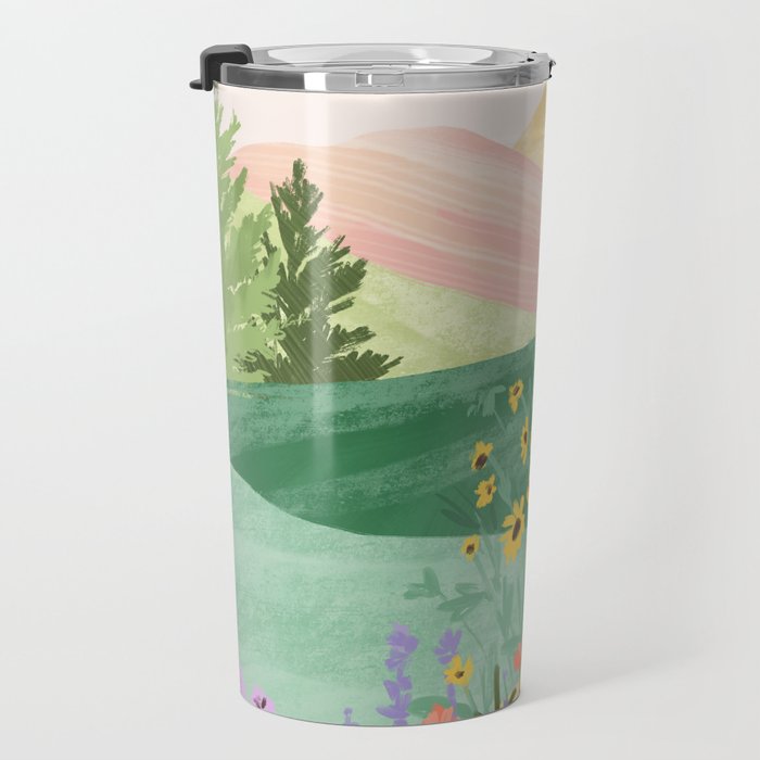 Flower Meadow Travel Mug Gallery Image 3