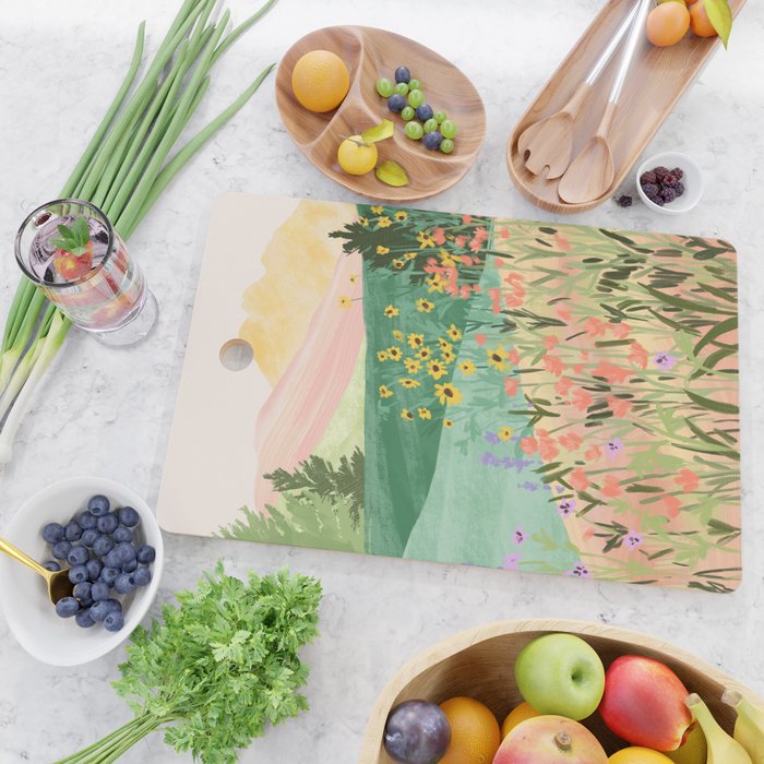 Flower Meadow Cutting Board Gallery Image 2