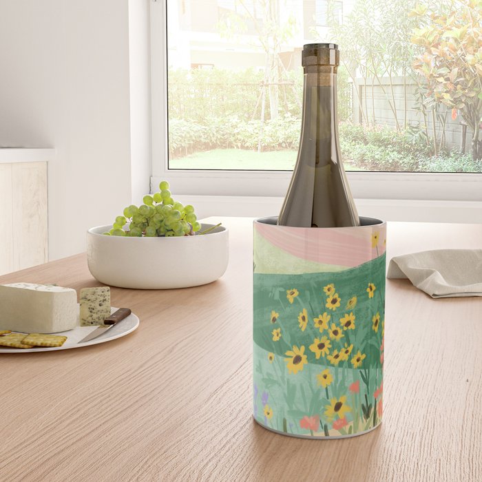Flower Meadow Wine Chiller Gallery Image 4