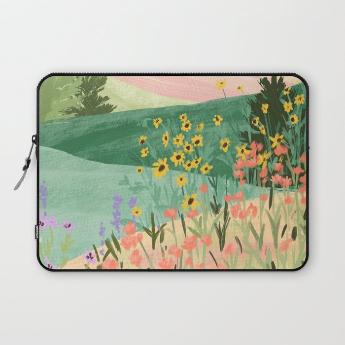 Flower Meadow Laptop Sleeve Gallery Image 1