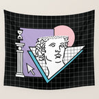 Apollo Vaporwave / greek god Wall Tapestry Gallery Image 4
