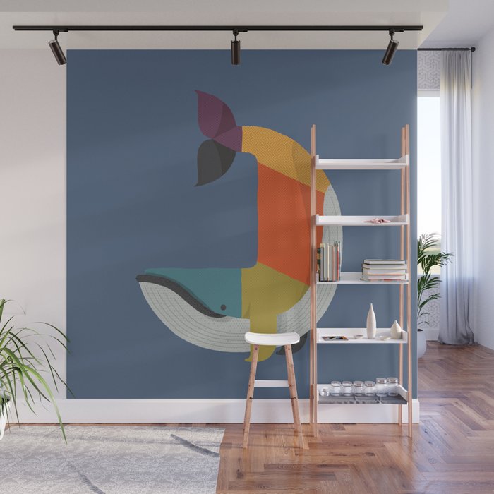 Blue Whale Wall Mural Gallery Image 1