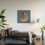 Blue Whale Wood Wall Art Gallery Image 2