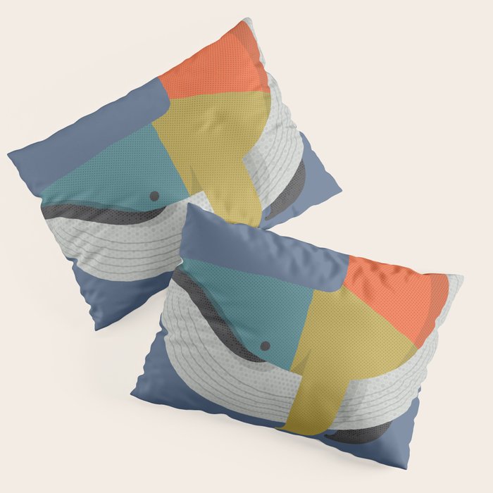 Blue Whale Pillow Sham Gallery Image 1