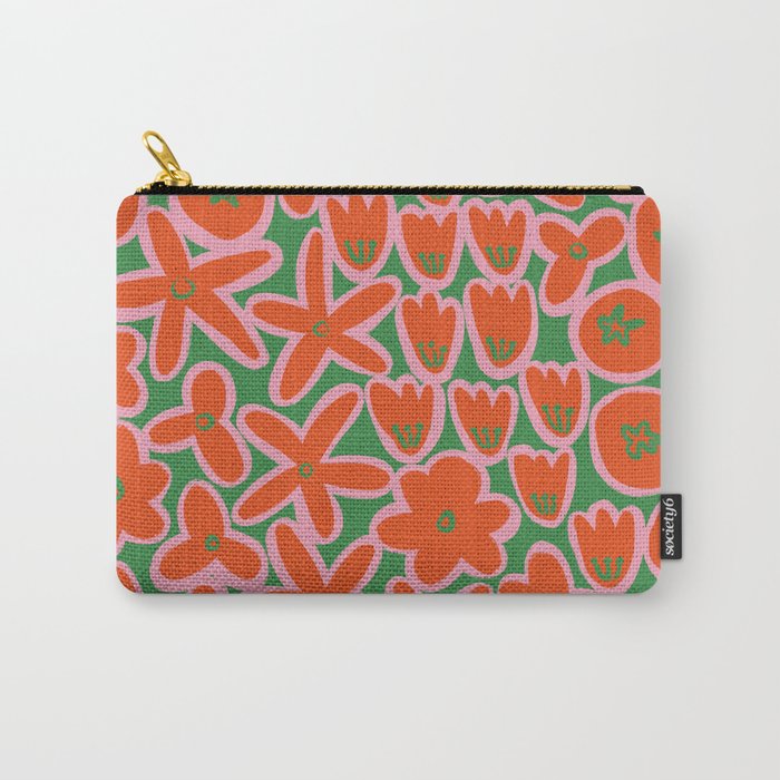 Vibrant Summer Pattern #1 Carry All Pouch Gallery Image 1
