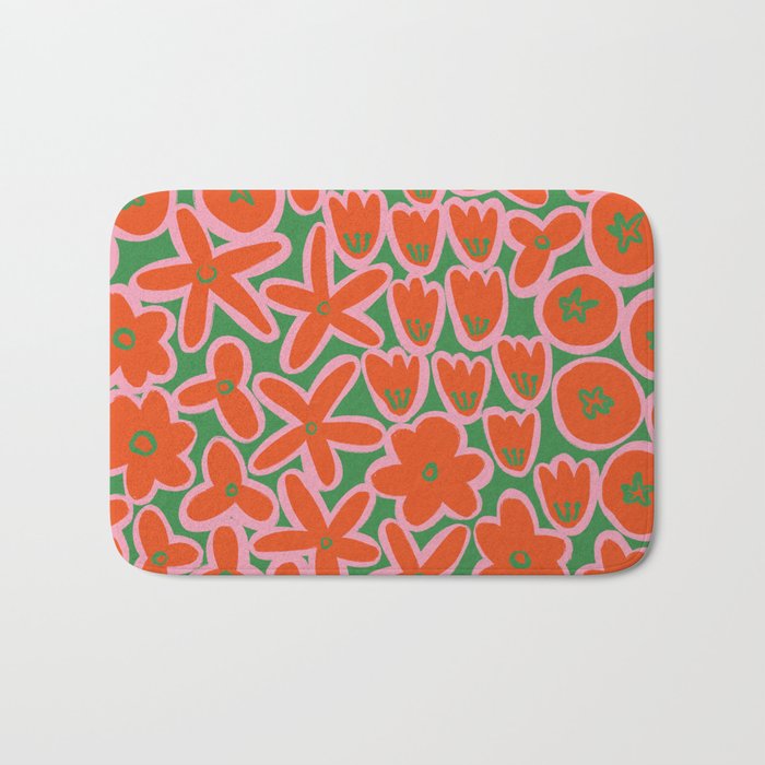 Vibrant Summer Pattern #1 Bath Mat Gallery Image 1