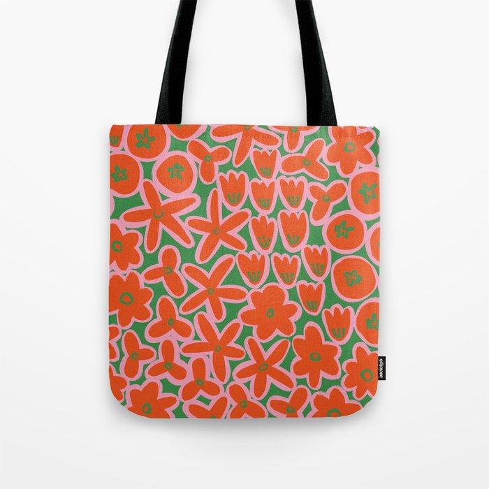 Vibrant Summer Pattern #1 Tote Bag Gallery Image 1