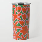 Vibrant Summer Pattern #1 Travel Mug Gallery Image 1