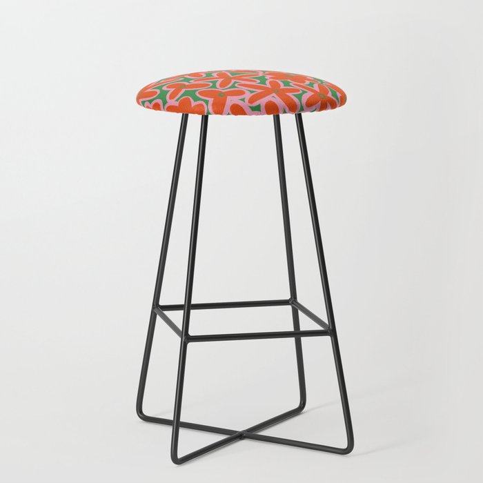 Vibrant Summer Pattern #1 Stool Gallery Image 1