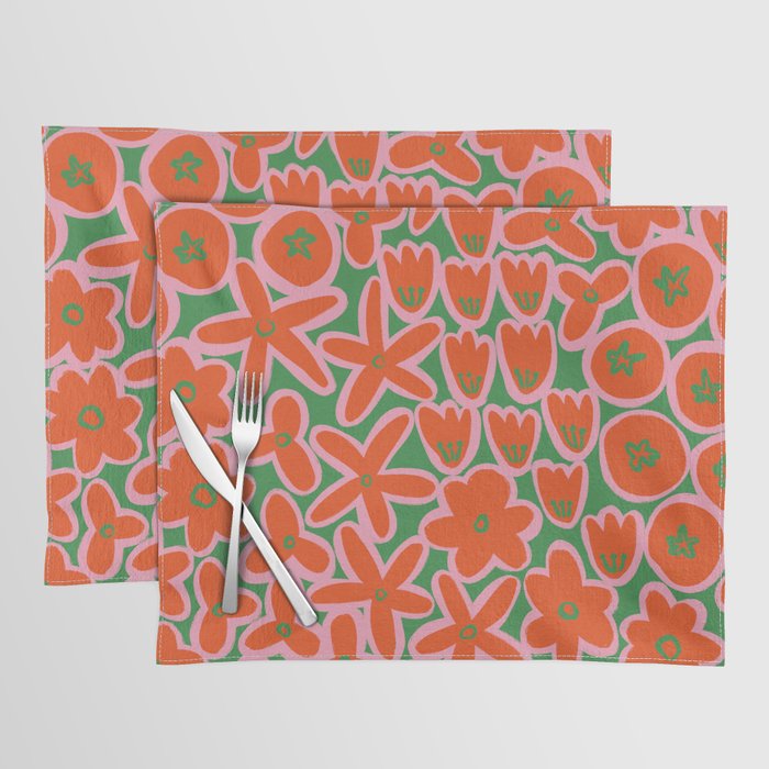 Vibrant Summer Pattern #1 Placemat Gallery Image 1