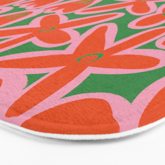 Vibrant Summer Pattern #1 Bath Mat Gallery Image 3