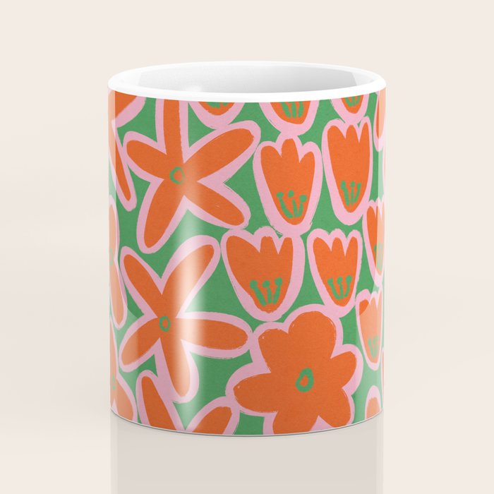 Vibrant Summer Pattern #1 Coffee Mug Gallery Image 4
