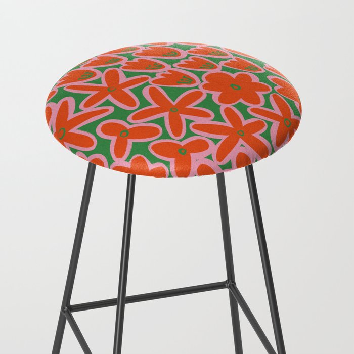 Vibrant Summer Pattern #1 Stool Gallery Image 2