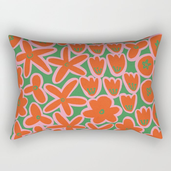 Vibrant Summer Pattern #1 Rectangular Pillow Gallery Image 2