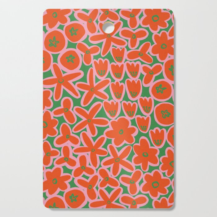 Vibrant Summer Pattern #1 Cutting Board Gallery Image 1