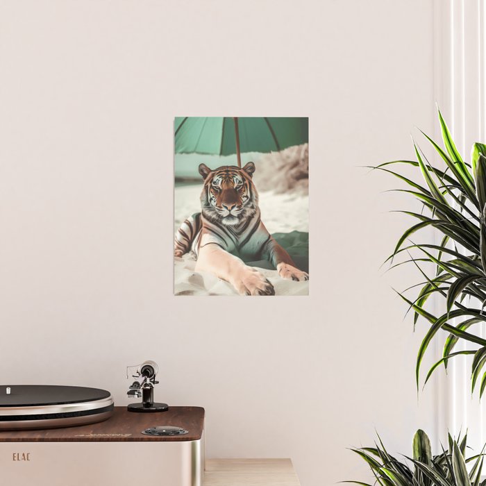 South Beach Bliss Tiger Prints Poster Gallery Image 2