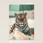 South Beach Bliss Tiger Prints Stationery Card Gallery Image 2