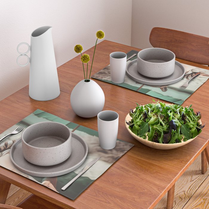 South Beach Bliss Tiger Prints Placemat Gallery Image 2