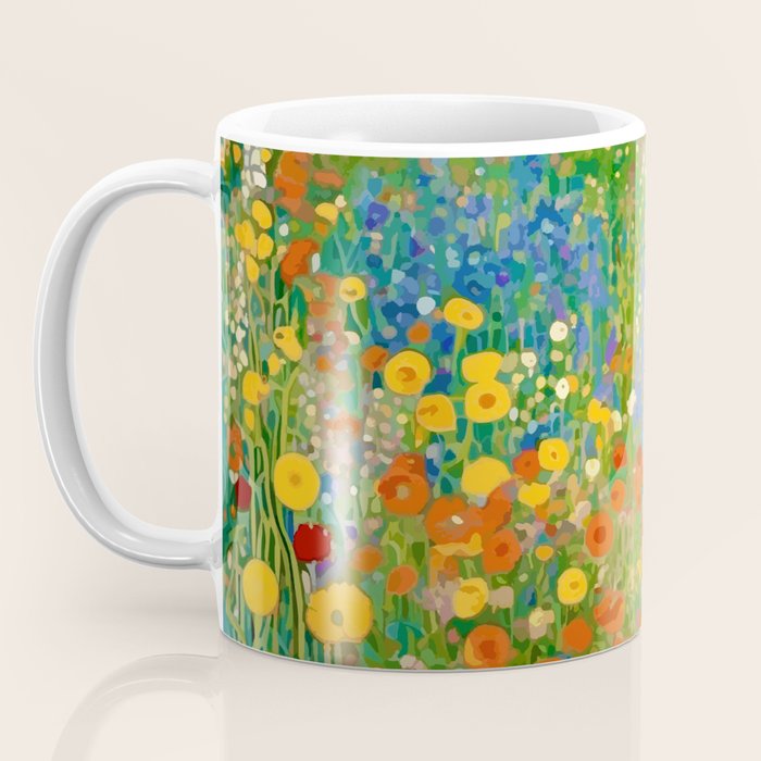 Klimt Flower Garden Colorful Landscape Coffee Mug Gallery Image 3