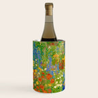 Klimt Flower Garden Colorful Landscape Wine Chiller Gallery Image 1