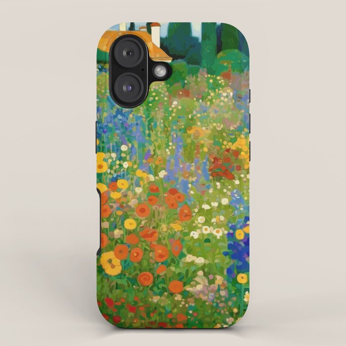 Klimt Flower Garden Colorful Landscape iPhone Case Gallery Image 1