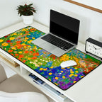 Klimt Flower Garden Colorful Landscape Desk Mat Gallery Image 2