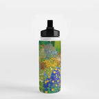 Klimt Flower Garden Colorful Landscape Water Bottle Gallery Image 2