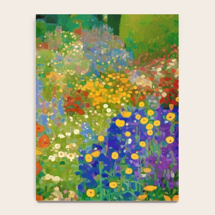 Klimt Flower Garden Colorful Landscape Notebook Gallery Image 4