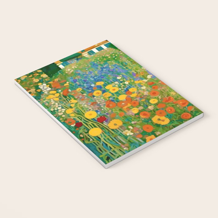 Klimt Flower Garden Colorful Landscape Notebook Gallery Image 3