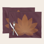 Lotus Flower Minimalism XII Placemat Gallery Image 1