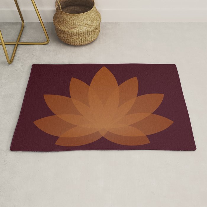 Lotus Flower Minimalism XII Rug Gallery Image 1