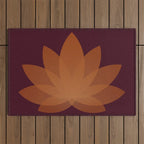 Lotus Flower Minimalism XII Outdoor Rug Gallery Image 1