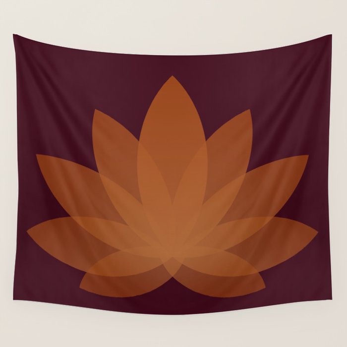 Lotus Flower Minimalism XII Wall Tapestry Gallery Image 4