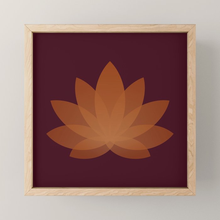 Lotus Flower Minimalism XII Mini Art Print Gallery Image 1