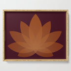 Lotus Flower Minimalism XII Serving Tray Gallery Image 1
