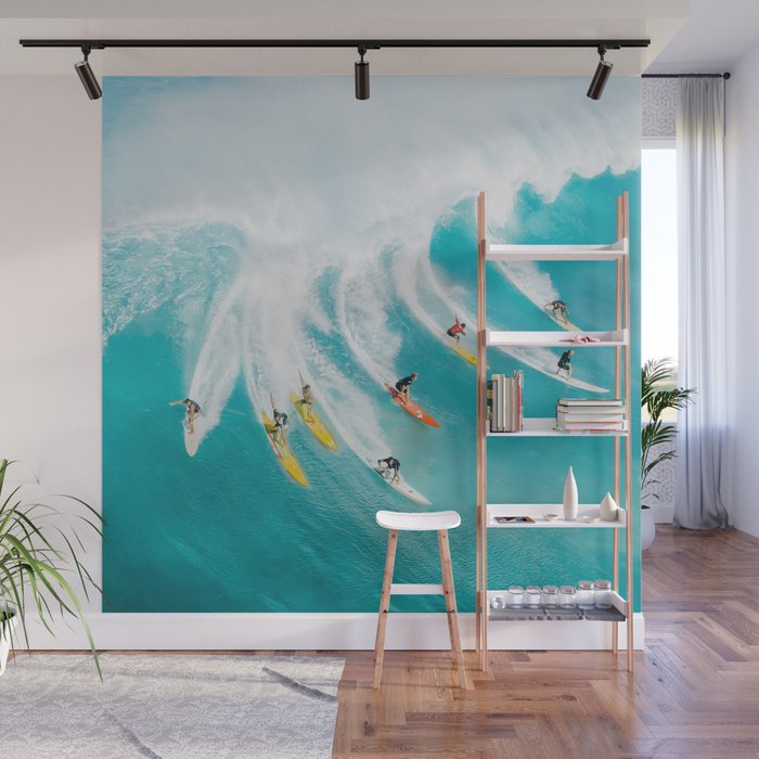 Let's Surf Wall Mural Gallery Image 1