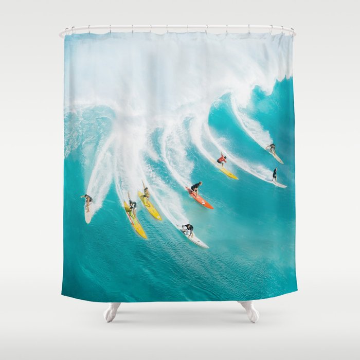 Let's Surf Shower Curtain Gallery Image 1