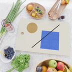 Circle Square Line - Blue Gold Cutting Board Gallery Image 2