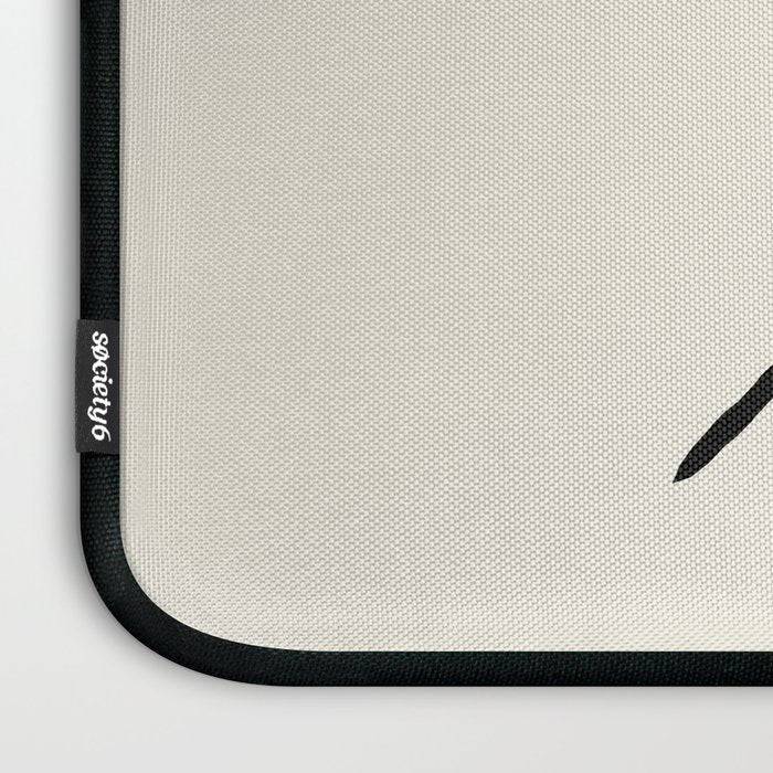 Circle Square Line - Blue Gold Laptop Sleeve Gallery Image 3