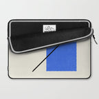 Circle Square Line - Blue Gold Laptop Sleeve Gallery Image 2