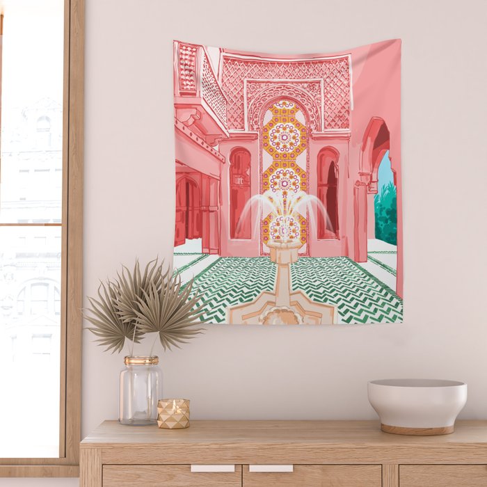 The Blush Palace Wall Tapestry Gallery Image 2