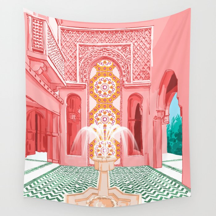 The Blush Palace Wall Tapestry Gallery Image 4