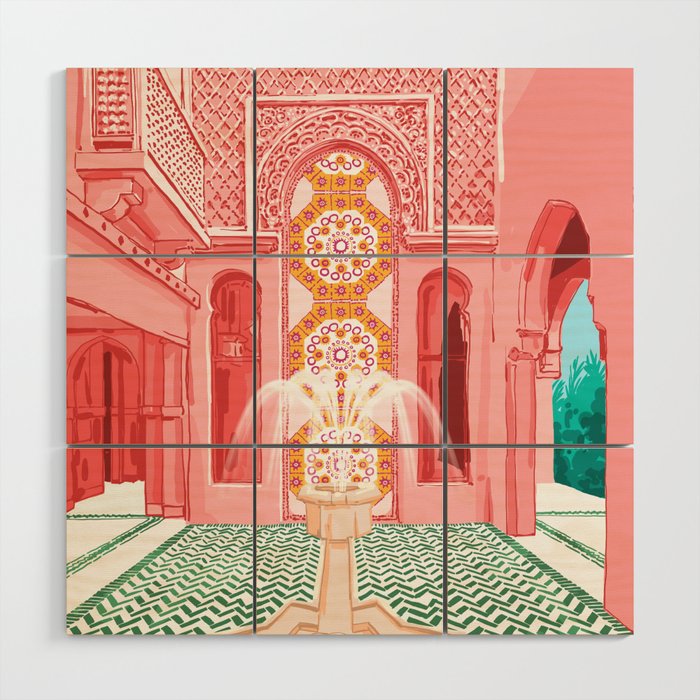 The Blush Palace Wood Wall Art Gallery Image 1