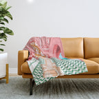 The Blush Palace Throw Blanket Gallery Image 1