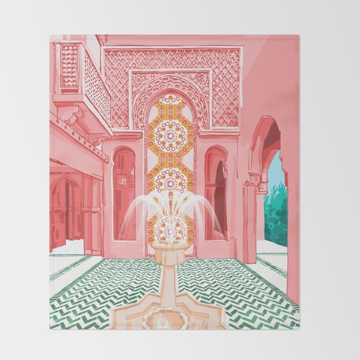 The Blush Palace Throw Blanket Gallery Image 2