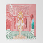 The Blush Palace Throw Blanket Gallery Image 2