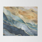 Earthy Tides Throw Blanket Gallery Image 2