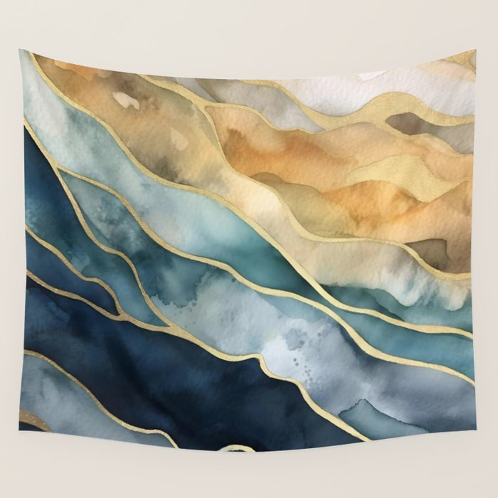Earthy Tides Wall Tapestry Gallery Image 4