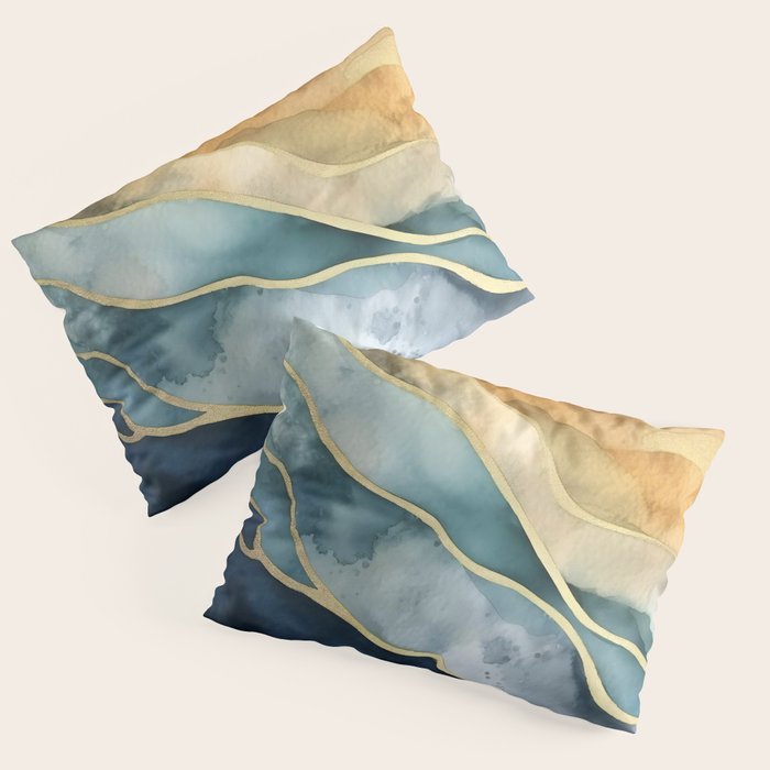 Earthy Tides Pillow Sham Gallery Image 3