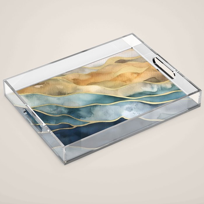 Earthy Tides Acrylic Tray Gallery Image 1